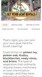 Mobile Screenshot of getyourgoatrentals.com